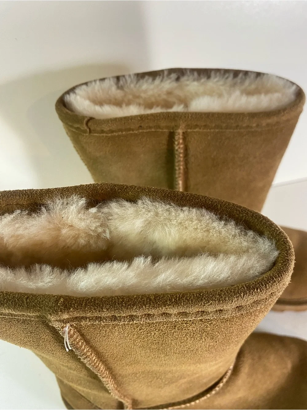 Bearpaw Elle Shearling & Wool Blend Lining Short Boots Size 7